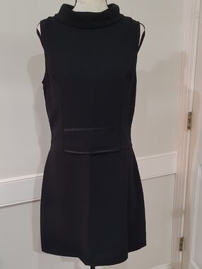 A.B.S. by Allen Schwartz Sleeveless Black Cocktail Cowl Neck Dress - Size 8